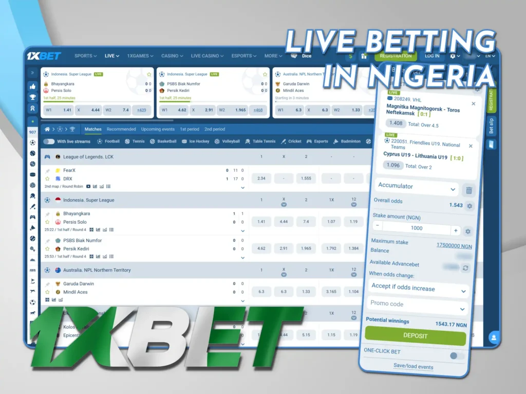 Watch live sport streams and win with 1xBet dynamic markets.